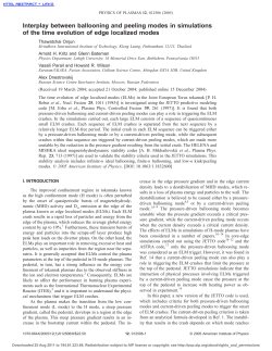 Interplay between ballooning and peeling modes in