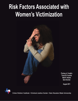 Risk Factors Associated with Women`s Victimization