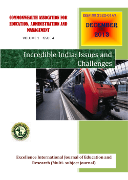 Incredible India Issues and Challenges