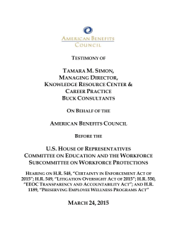 1. - American Benefits Council