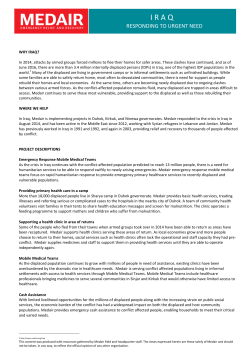 IRAQ - Medair