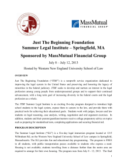 Just The Beginning Foundation Summer Legal Institute