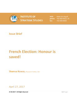 French Election: Honour is saved!