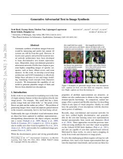 Generative Adversarial Text to Image Synthesis