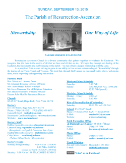 September 13, 2015 - Resurrection