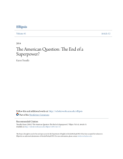 The American Question: The End of a Superpower?
