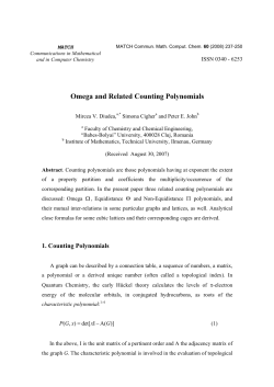 Omega and Related Counting Polynomials