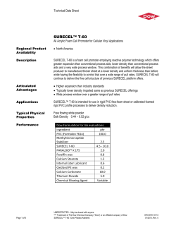 surecel&trade; t-60 - The DOW Chemical Company