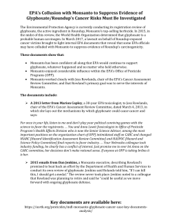 Talking points - Organic Consumers Association