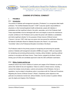 to view the Canons of Ethical Conduct and the Rules and