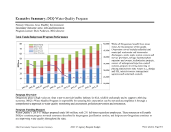 DEQ Water Quality Program - Oregon Department of Environmental