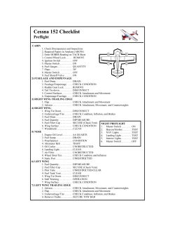 Cessna 152 Checklist