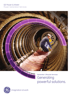 Generator lifecycle services brochure