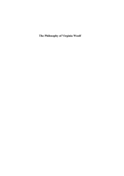 The Philosophy of Virginia Woolf