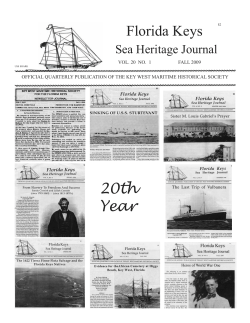 Florida Keys 20th Year - Key West Maritime Historical Society
