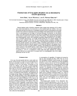 Chemical state of Cd in apatite phosphate ores as determined by