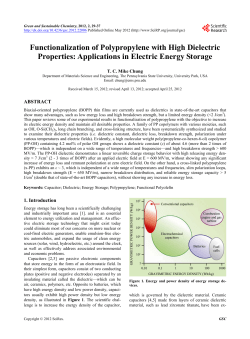 Green and Sustainable - Scientific Research Publishing