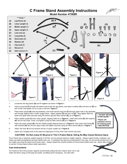 C Frame Stand Assembly Instructions