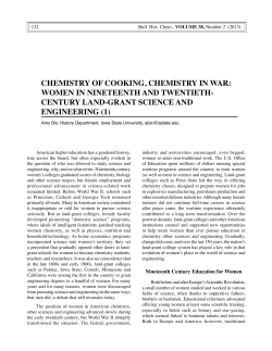 chemistry of cooking, chemistry in war