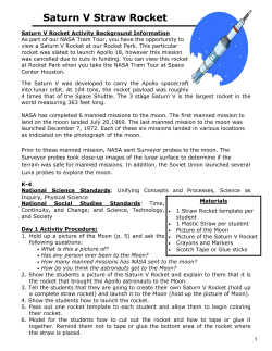 Saturn V Straw Rocket - Space Center Houston