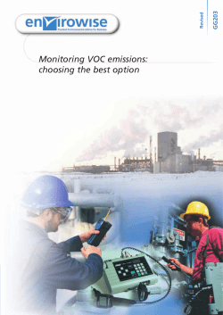 Monitoring VOC emissions