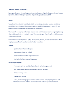 Specialist General Surgery ERCP Synonyms: Surgeon, General