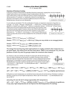 Problem of the Week (ANSWERS)