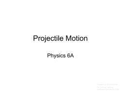 Projectile Motion