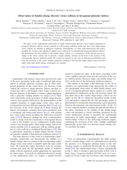 Observation of double-charge discrete vortex solitons in hexagonal