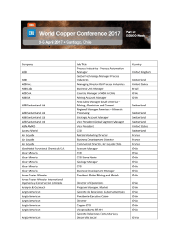 Company Job Title Country ABB Process Industries