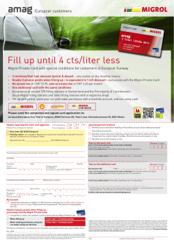 Fill up until 4 cts/liter less