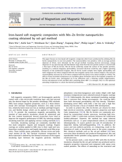 Iron-based soft magnetic composites with Mn&ndash;Zn ferrite