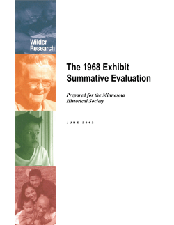 1968 Exhibit Summative Evaluation