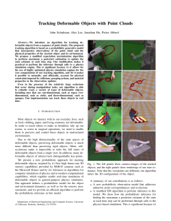 Tracking Deformable Objects with Point Clouds