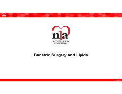 Bariatric Surgery and Lipids