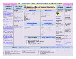 Reading Process: - Collier County Public Schools