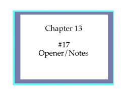 no.17 ch13.notes and solns