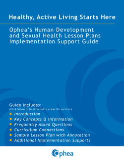 Healthy, Active Living Starts Here