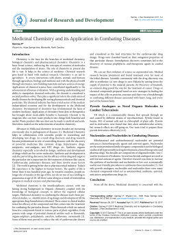 Medicinal Chemistry and its Application in Combating Diseases