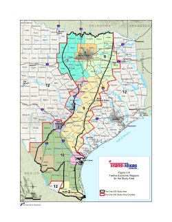 Figure 3-8 Twelve Economic Regions for the Study Area
