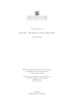 Entry, search and seizure