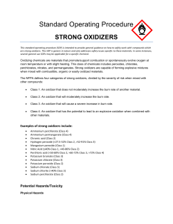 Strong Oxidizers