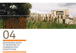 DESIGNING SUDS TO RESPOND TO COMMON SITE CONDITIONS