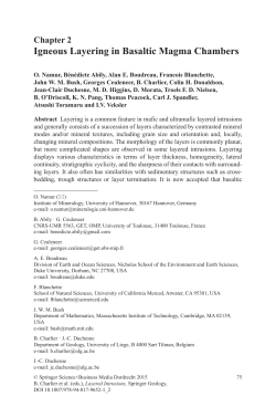 Igneous Layering in Basaltic Magma Chambers