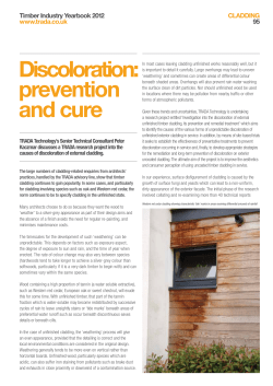 Discoloration: prevention and cure