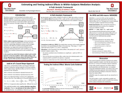 Estimating and Testing Indirect Effects in Within