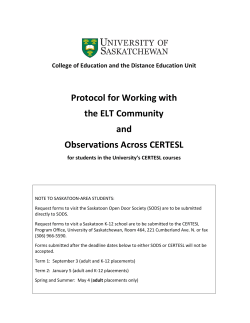 Protocol: CERTESL Observations