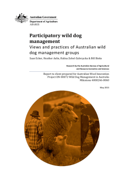 Participatory wild dog management