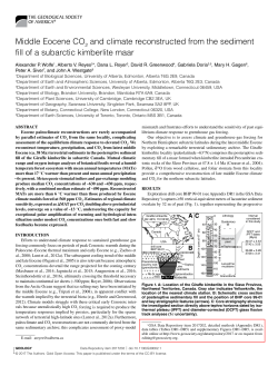 Middle Eocene CO2 and climate reconstructed from the