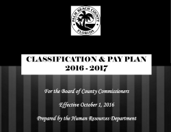 2016-2017 Pay Plan - Palm Beach County
